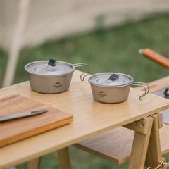 Naturhike NH22CJ001 - Bát Titannium đa năng cho người đi cắm trại, đi rừng