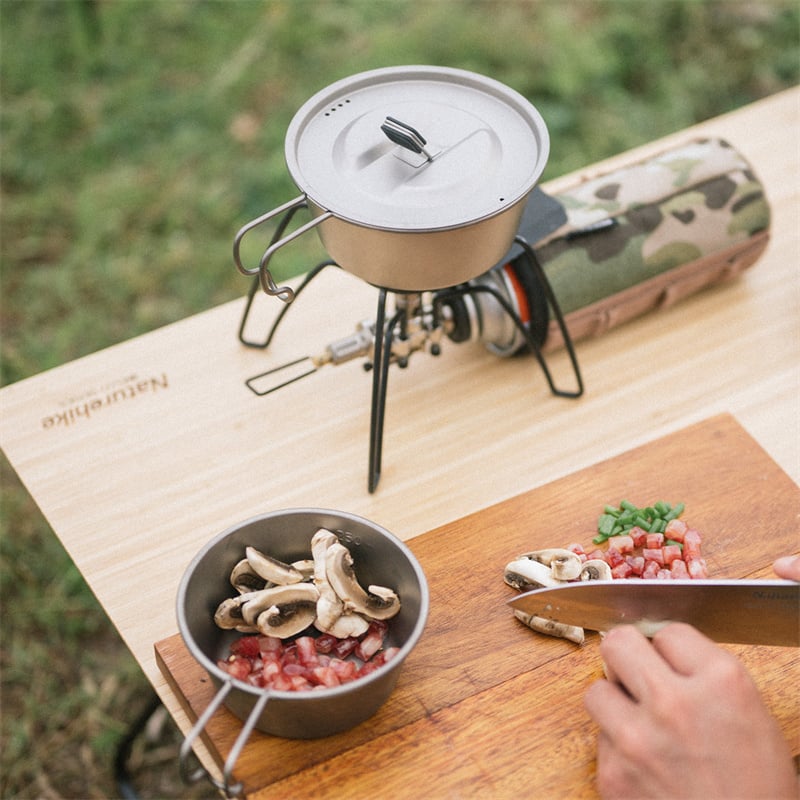 Naturhike NH22CJ001 - Bát Titannium đa năng cho người đi cắm trại, đi rừng
