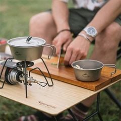 Naturhike NH22CJ001 - Bát Titannium đa năng cho người đi cắm trại, đi rừng
