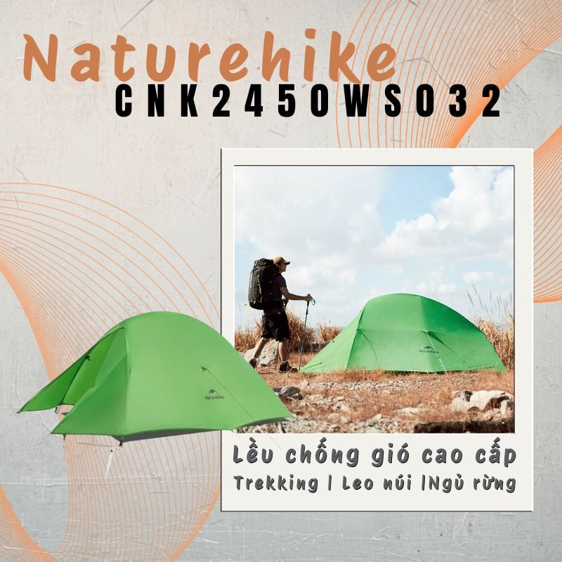 Naturehike CNK2450WS032 - Lều 02 lớp chống gió siêu nhẹ