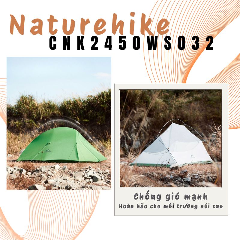Naturehike CNK2450WS032 - Lều 02 lớp chống gió siêu nhẹ