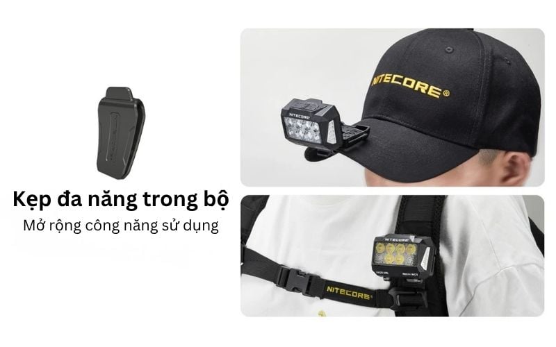 Nitecore HA25 UHE - Đèn pin đội đầu ngoài trời với đa nhiệt màu