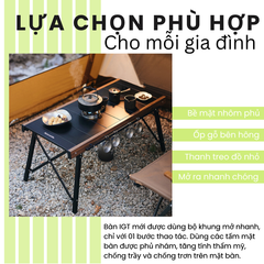 Naturehike CNK2300JJ016: Bàn xếp IGT cắm trại gia đình mở chân chỉ 5 giây