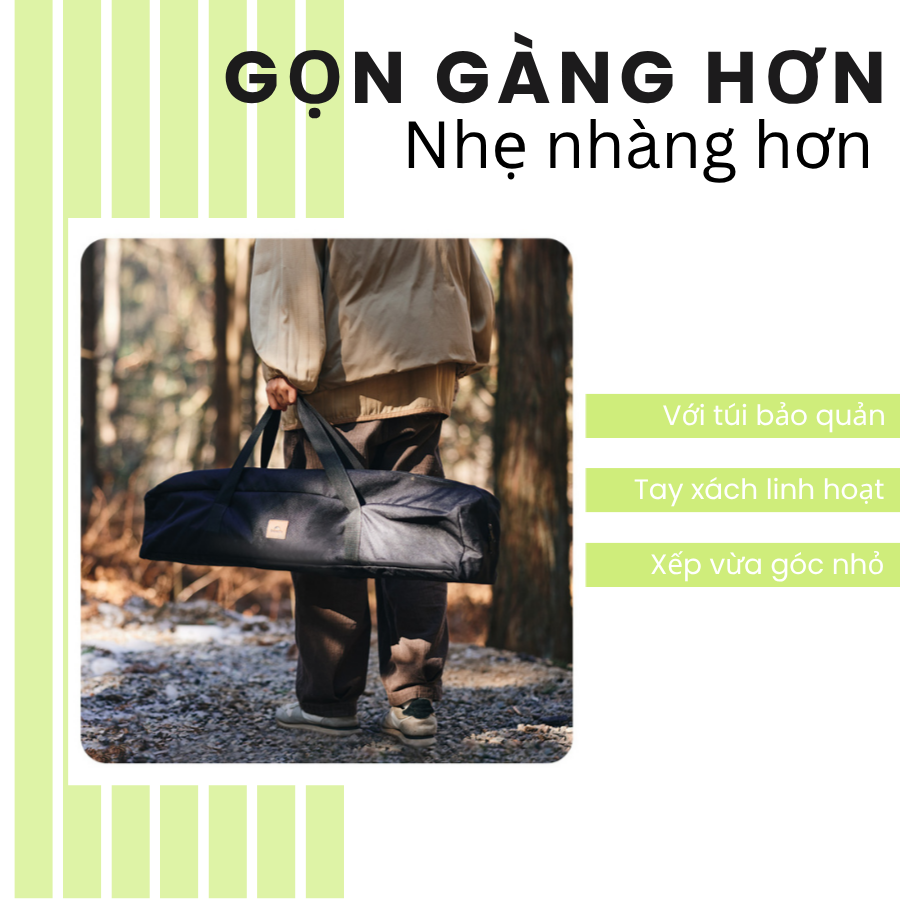 Naturehike CNK2300JJ016: Bàn xếp IGT cắm trại gia đình mở chân chỉ 5 giây