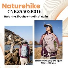 Balo leo núi gọn nhẹ Naturehike CNK2550XB016 - Balo đơn giản cho Tour leo núi