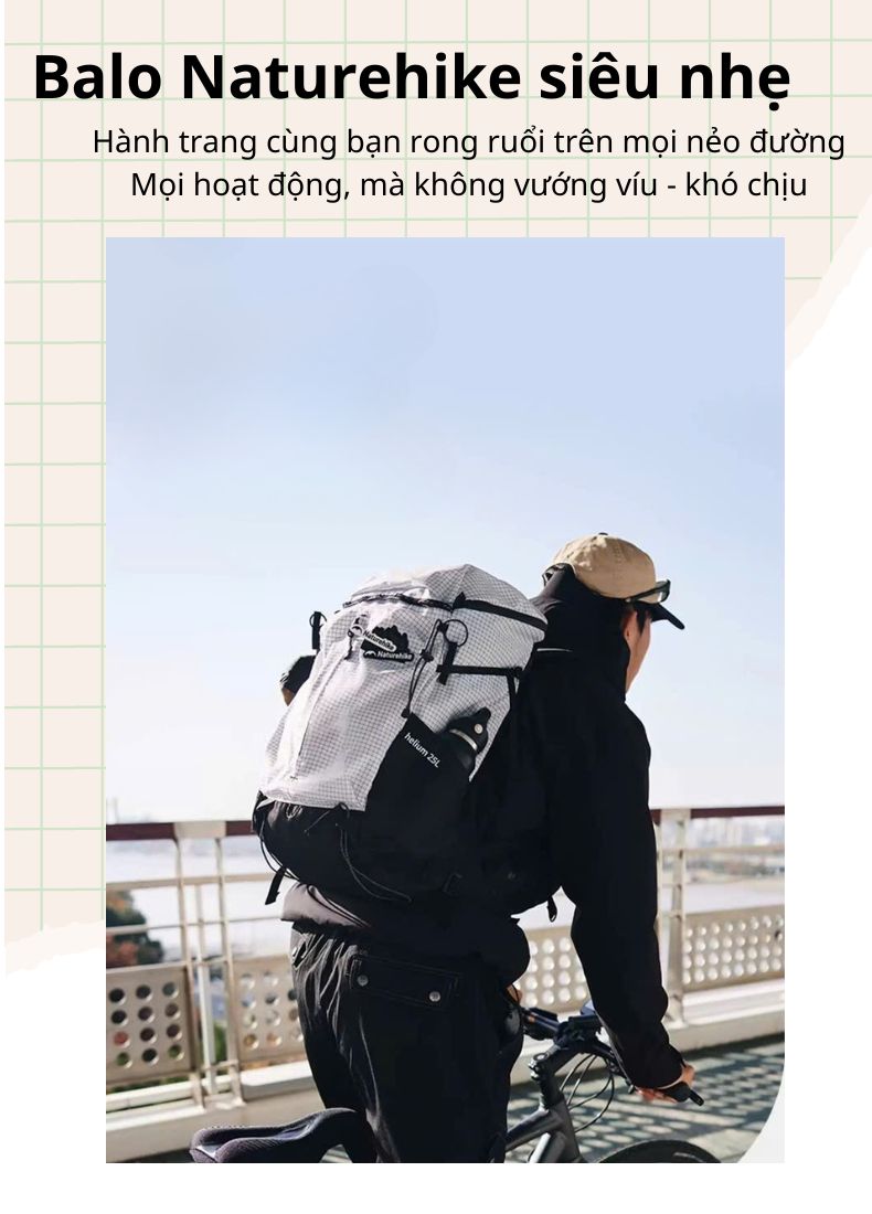 Balo du lịch dã ngoại Naturehike Helium Series