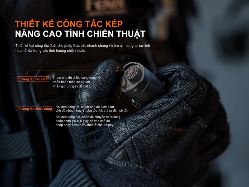 Đèn pin tác chiến - chiến thuật Fenix TK17