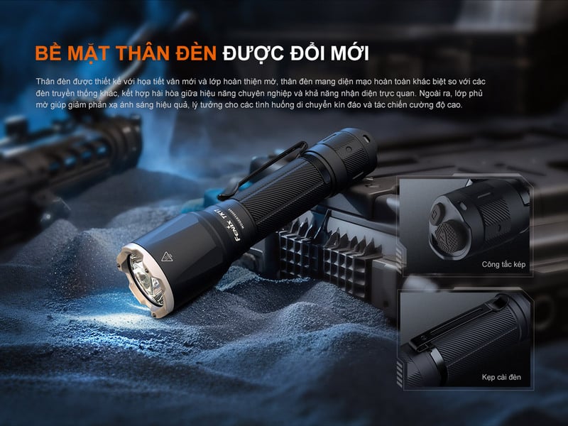 Đèn pin tác chiến - chiến thuật Fenix TK17