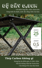 Bàn nhôm xếp gọn Naturehike CNK2550JJ018 - Mặt bàn cuộn trứng gấp gọn