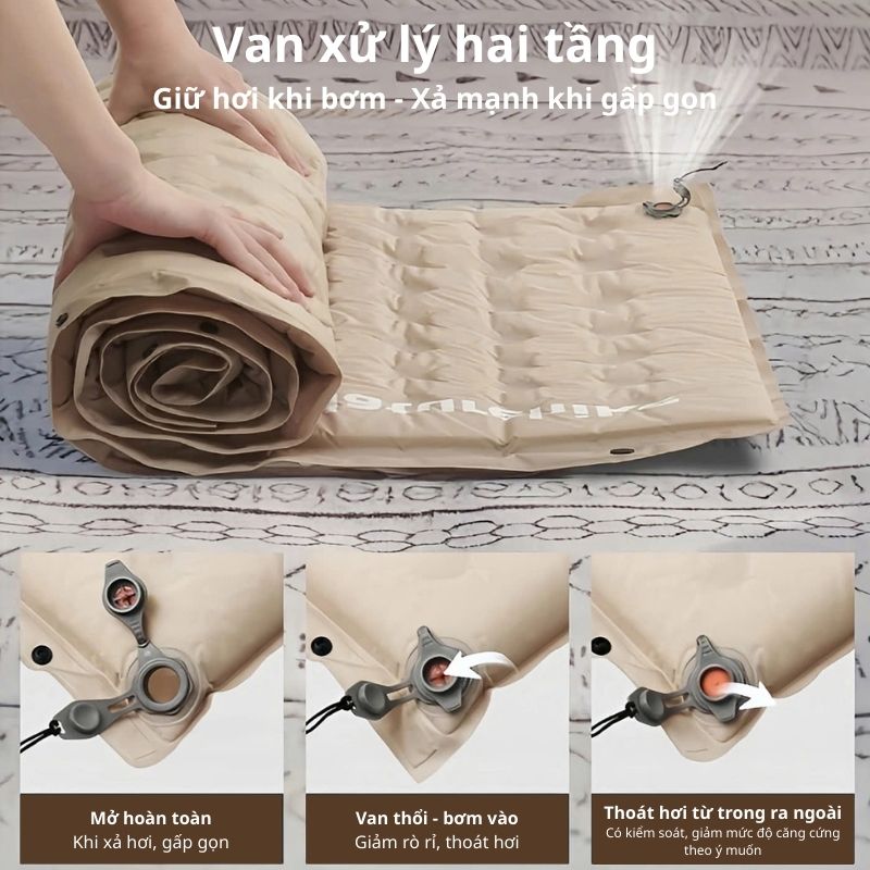 Đệm hơi tự căng Naturehike CNK2550WS025 - Có gối đầu tiêu chuẩn
