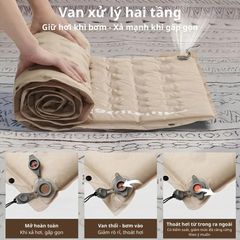 Đệm hơi tự căng Naturehike CNK2550WS025 - Có gối đầu tiêu chuẩn