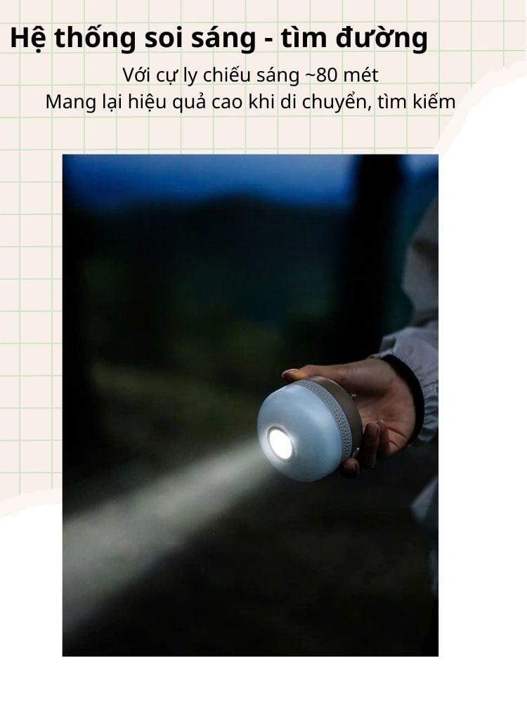 Đèn treo lều cắm trại Naturehike CNK2550ZM016 - Naturehike Star Dome