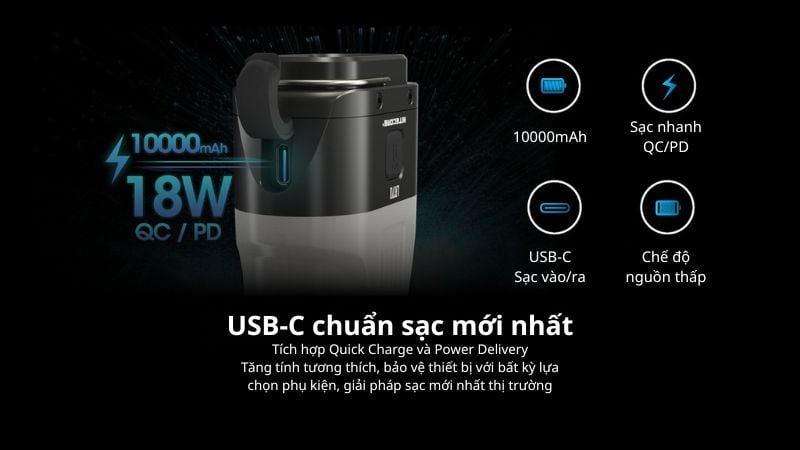 Đèn pin dã ngoại tính năng 2 trong 1 Nitecore LR70
