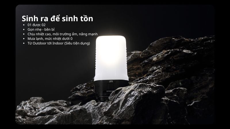 Đèn pin dã ngoại tính năng 2 trong 1 Nitecore LR70