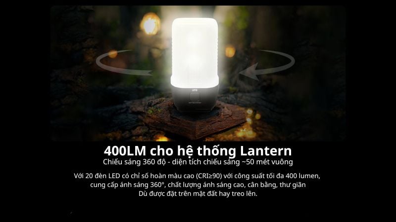 Đèn pin dã ngoại tính năng 2 trong 1 Nitecore LR70