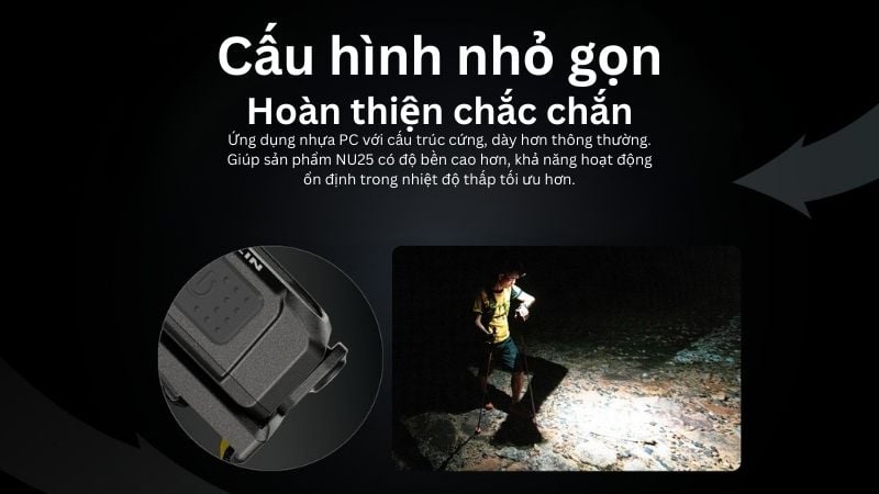 Nitecore NU25 - Đèn pin đeo đầu cho người năng động