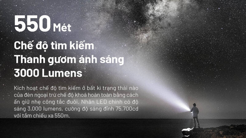 Nitecore EDC35 đèn pin tác chiến siêu sáng