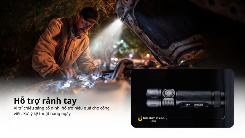 Đèn pin siêu sáng Compact Nitecore EX7 - 6000LM