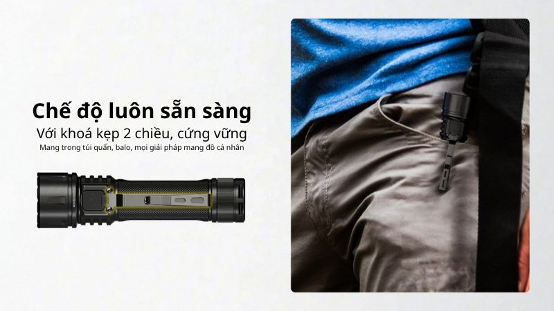 Đèn pin siêu sáng Compact Nitecore EX7 - 6000LM