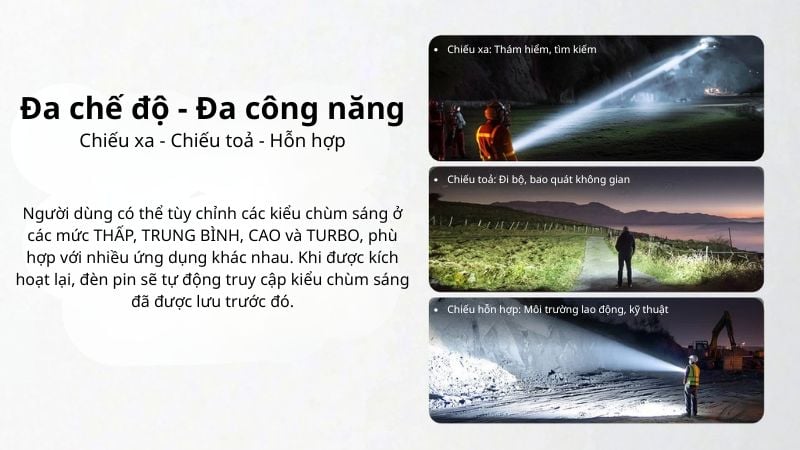 Đèn pin siêu sáng Compact Nitecore EX7 - 6000LM