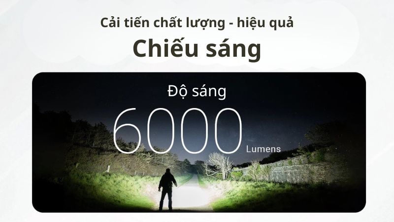 Đèn pin siêu sáng Compact Nitecore EX7 - 6000LM