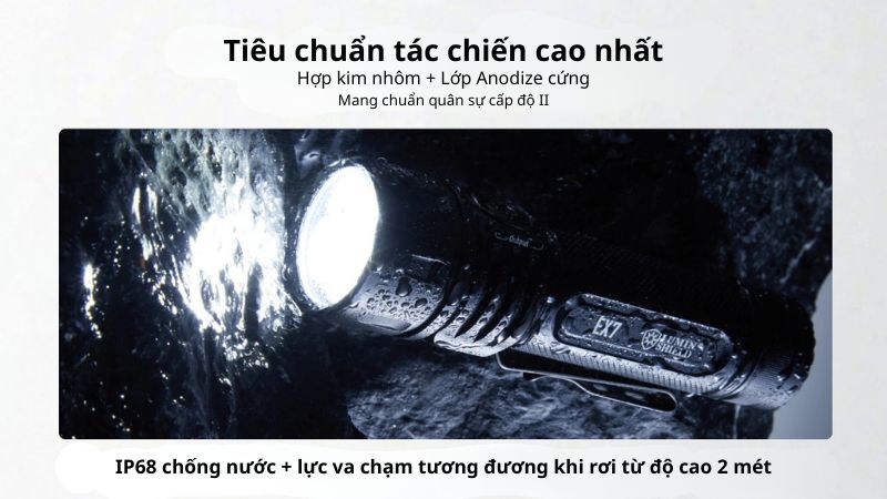 Đèn pin siêu sáng Compact Nitecore EX7 - 6000LM