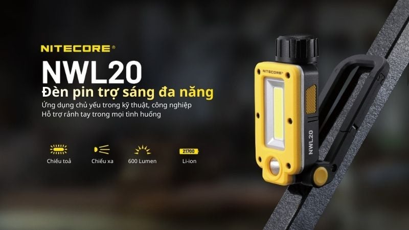 Đèn pin chiếu sáng đa năng Ntecore NWL20