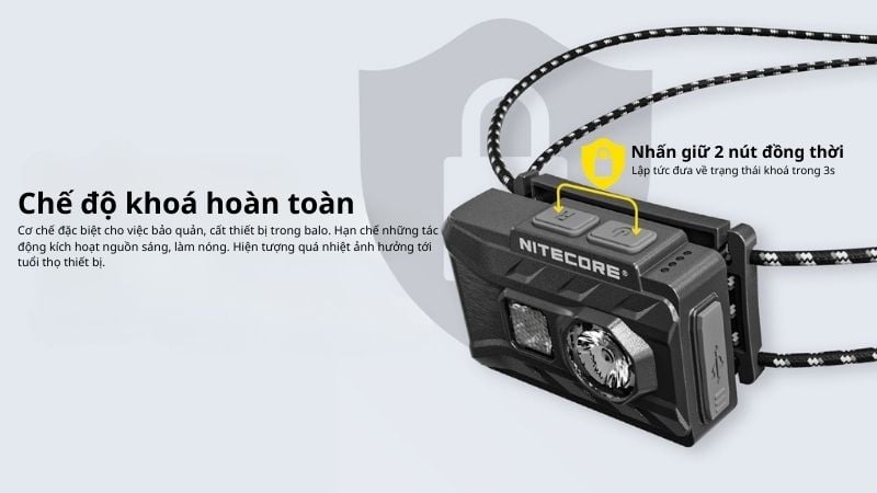 Nitecore NU20 Classic - Đèn pin đội đầu siêu nhẹ đa năng