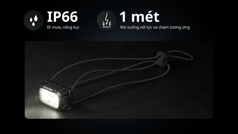 Đèn pin đội đầu Nitecore NU25 UL - Với dây đeo không trọng lực