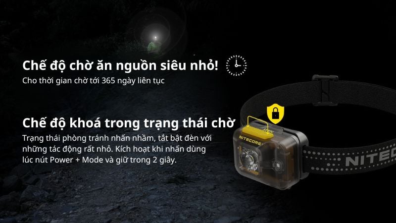 Nitecore HA13 - Đèn pin đội đầu đa năng với ánh sáng trắng