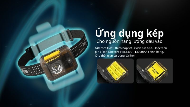 Nitecore HA13 - Đèn pin đội đầu đa năng với ánh sáng trắng