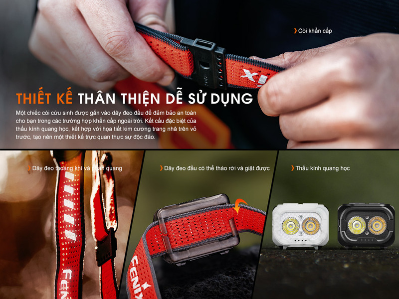 Đèn pin đội đầu Fenix HL18R-T V2.0 - Đèn pin chạy bộ siêu nhẹ
