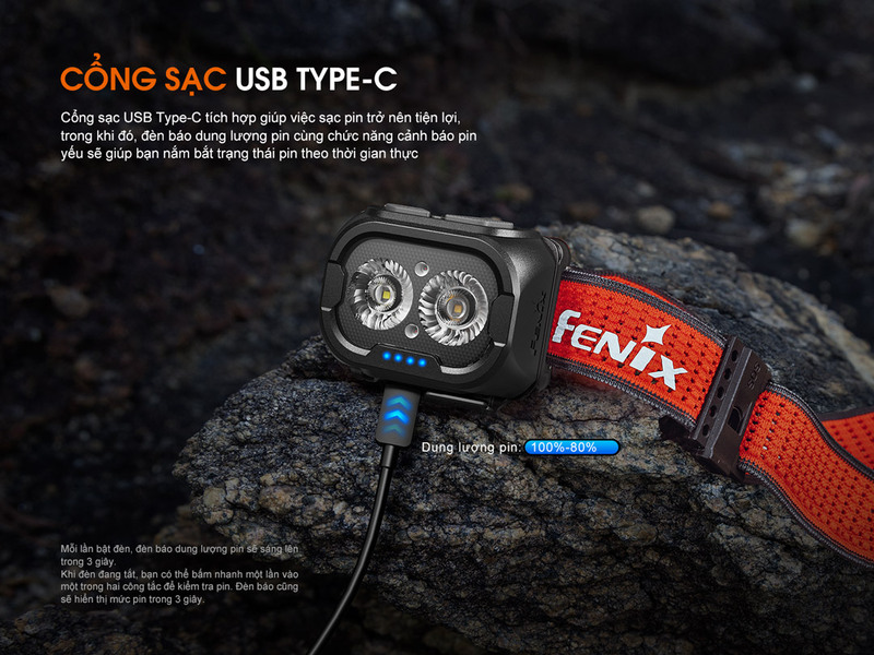 Đèn pin đội đầu Fenix HL18R-T V2.0 - Đèn pin chạy bộ siêu nhẹ