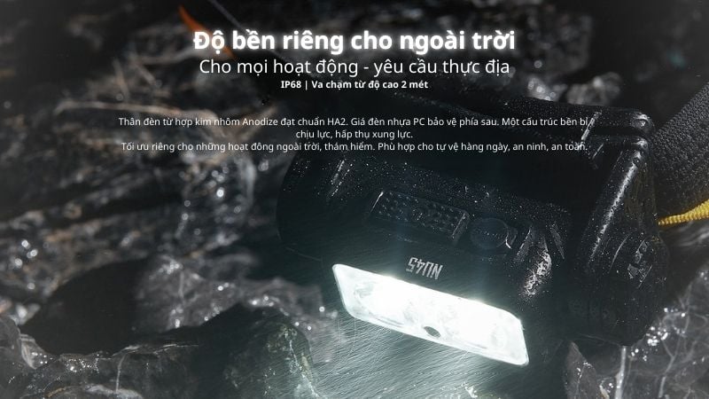 Đèn pin đội đầu dã ngoại hiệu năng cao Nitecore NU45