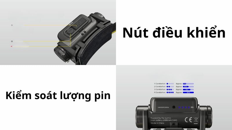 Đèn pin đội đầu dã ngoại hiệu năng cao Nitecore NU45