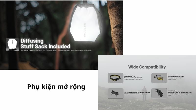 Đèn pin đội đầu dã ngoại hiệu năng cao Nitecore NU45