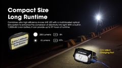 Đèn pin đội đầu siêu sáng Nitecore NU30 - 500LM chiếu xa 130 mét