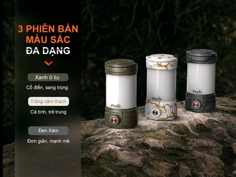 Đèn pin cắm trại sáng 650LM Fenix CL26R