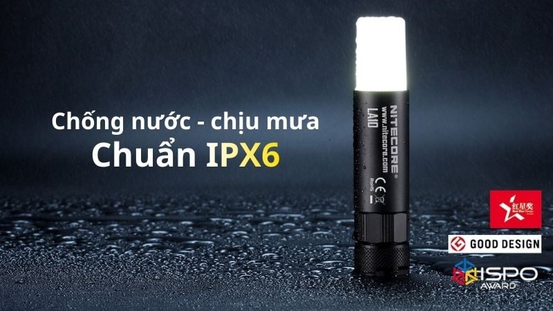 Đèn pin siêu mini Nitecore LA10 cắm trại, dã ngoại, phòng thân