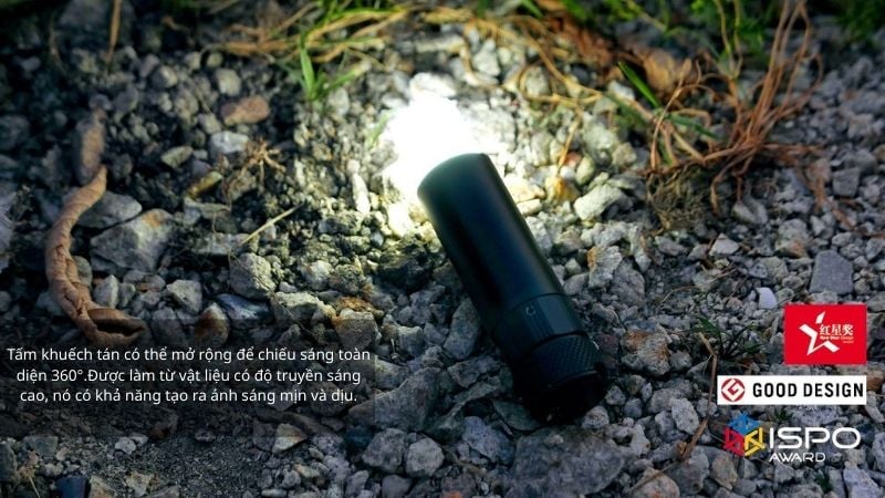 Đèn pin siêu mini Nitecore LA10 cắm trại, dã ngoại, phòng thân