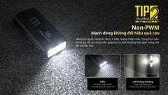 Đèn pin móc khoá Mini Nitecore TIP2 - Đèn pin tự vệ cá nhân đa dụng