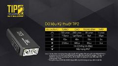 Đèn pin móc khoá Mini Nitecore TIP2 - Đèn pin tự vệ cá nhân đa dụng