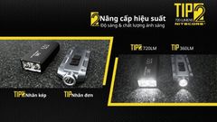 Đèn pin móc khoá Mini Nitecore TIP2 - Đèn pin tự vệ cá nhân đa dụng