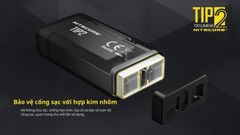 Đèn pin móc khoá Mini Nitecore TIP2 - Đèn pin tự vệ cá nhân đa dụng