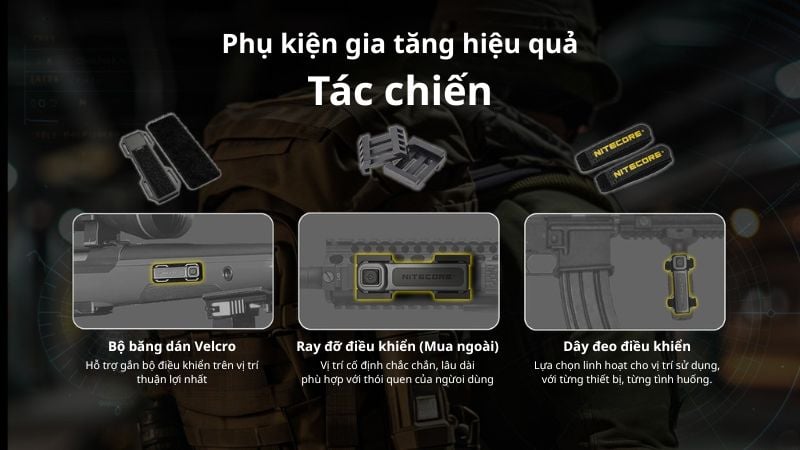 Đèn pin tác chiến siêu sáng Nitecore MH40 Pro