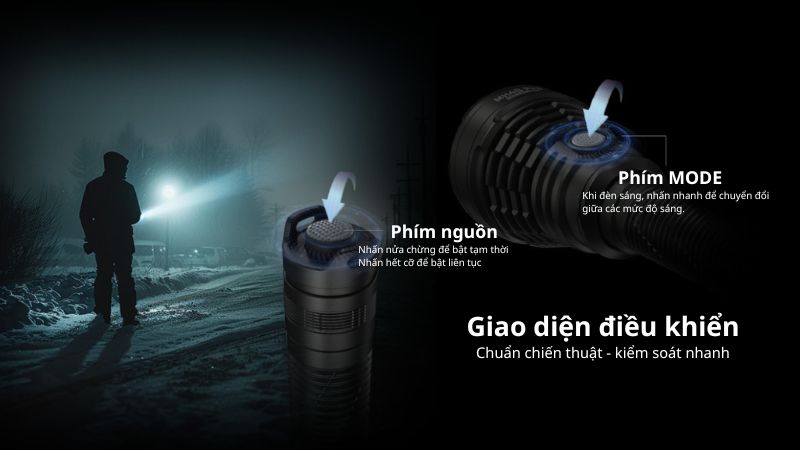 Đèn pin tác chiến siêu sáng Nitecore MH40 Pro
