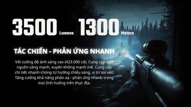 Đèn pin tác chiến siêu sáng Nitecore MH40 Pro