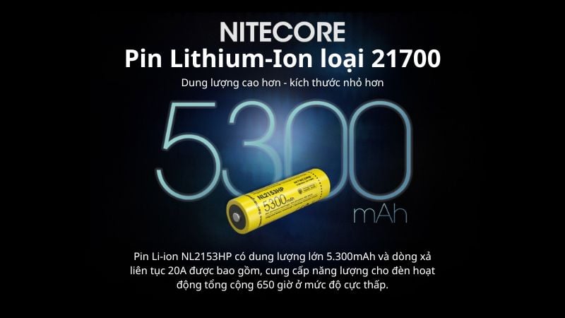 Đèn pin tác chiến cầm tay siêu gọn Nitecore NH25 Pro
