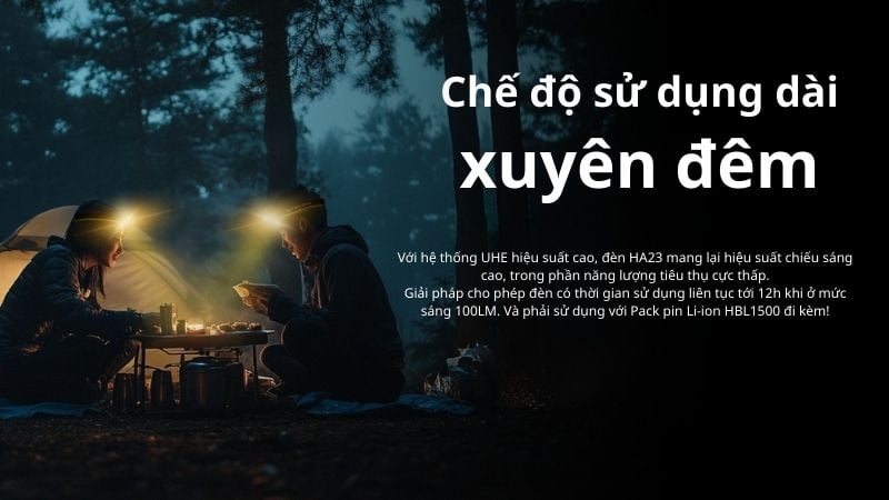 Nitecore HA23 UHE - Đèn pin kỹ thuật ngoài trời đeo trán