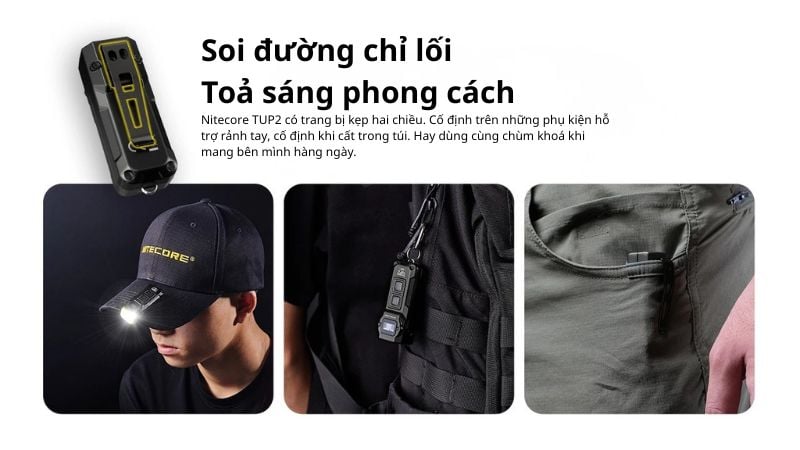 Đèn pin tự vệ cá nhân Nitecore TUP2